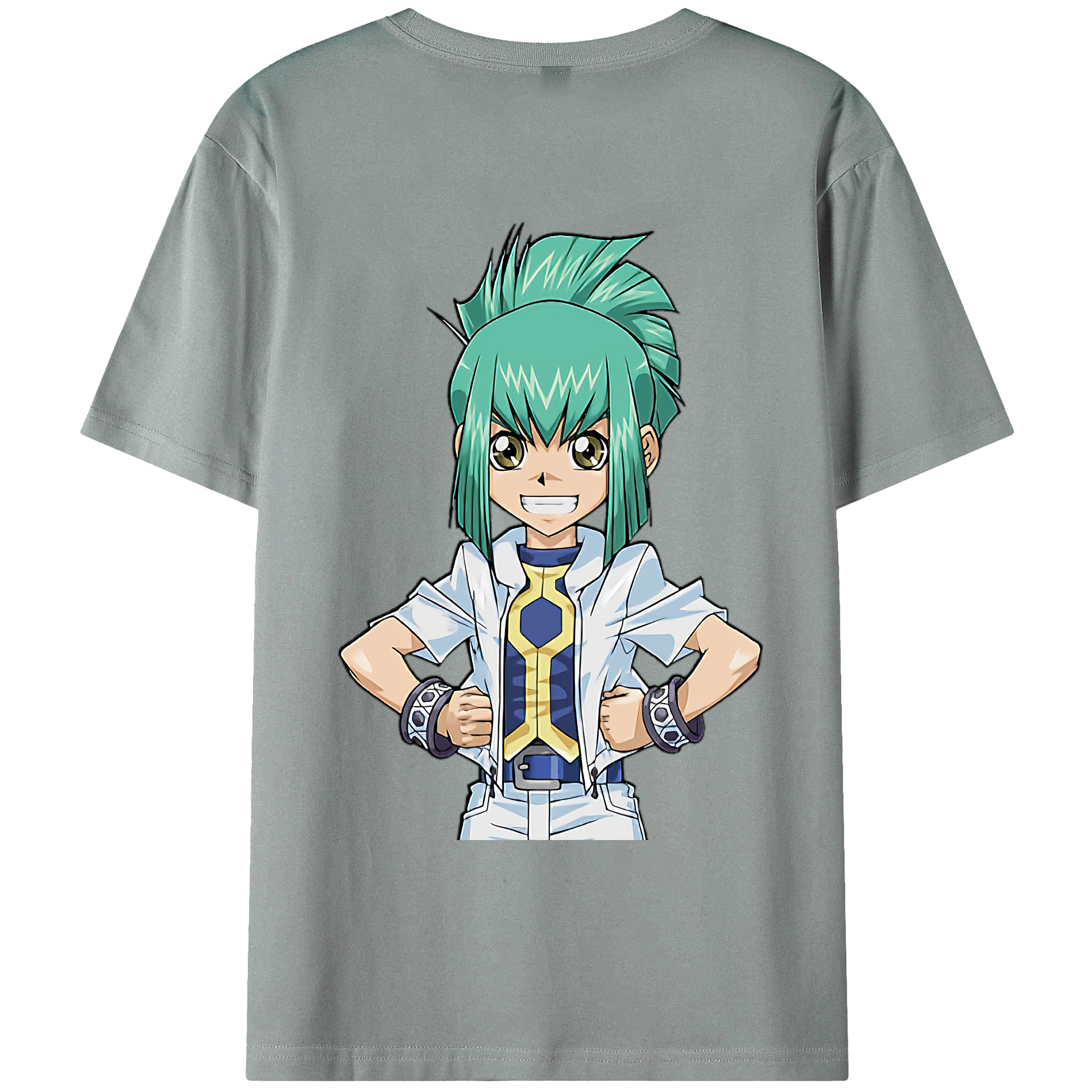 （画像用） 遊☆戯☆王 Yu-Gi-Oh! 綿100％ メンズ半袖Tシャツ（バックプリント） 通気性